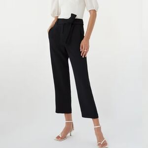 Wilfred Dark Teal Wide-Leg Tie-Waist Pants